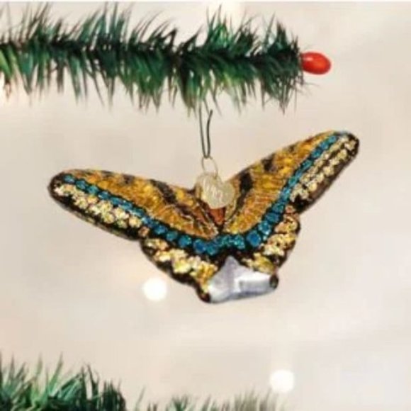 Swallowtail Butterfly Old World Christmas Ornament - Picture 2 of 2
